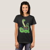 Snake Cook Ramen Kochen T-Shirt (Vorne ganz)