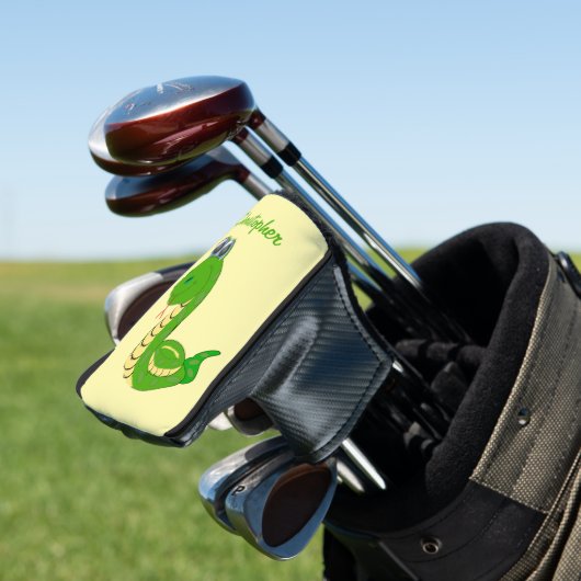 Snake Design Golf Headcover (In Situ)
