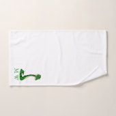 Snake Design Monogrammed Badhandtuch Set (Handtuch)