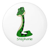 Snake Design Personalised Keramikknauf (Vorderseite)