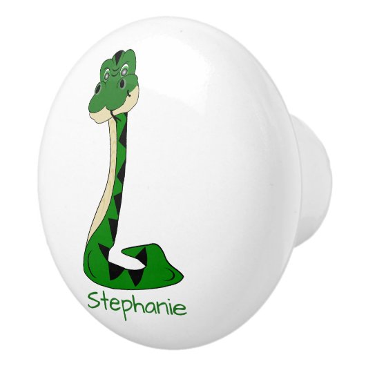 Snake Design Personalised Keramikknauf (Rechts)