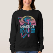 Snake Diet Snake Lover Retro Sweatshirt (Vorderseite)