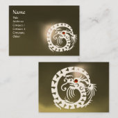 SNAKE DRAGON AGATE lila-weiß-grau Visitenkarte (Vorne/Hinten)