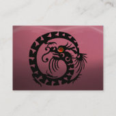 SNAKE DRAGON AMETHYST lila schwarz rosa Visitenkarte (Rückseite)