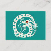 SNAKE DRAGON RUBY blau-weiß Visitenkarte (Rückseite)