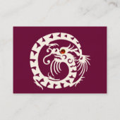 SNAKE DRAGON RUBY lila-weiß Visitenkarte (Rückseite)