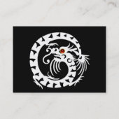 SNAKE DRAGON RUBY schwarz, rot, gelb, gold Visitenkarte (Rückseite)