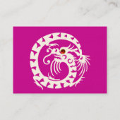 SNAKE DRAGON RUBY violett lila Visitenkarte (Rückseite)