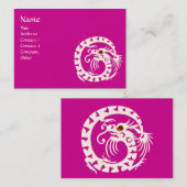 SNAKE DRAGON RUBY violett lila Visitenkarte (Vorne/Hinten)