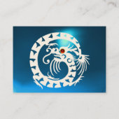 SNAKE DRAGON SAPPHIRE blau-weiß rot Visitenkarte (Rückseite)