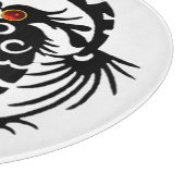 SNAKE DRAGON, Schwarz, Weiß, Rot Schneidebrett (Ecke)