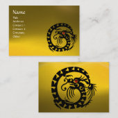 SNAKE DRAGON TOPAZ lila, gelb Visitenkarte (Vorne/Hinten)