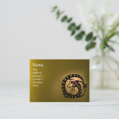 SNAKE DRAGON TOPAZ lila, gelb Visitenkarte (Stehend Vorderseite)