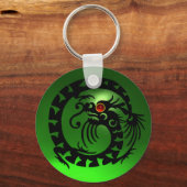 SNAKE DRAGON, weiß, rosa Ruby, gelber Topaz Schlüsselanhänger (Vorderseite)