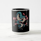 Snake East Zodiac Sign Design Tasse (Zentrum)
