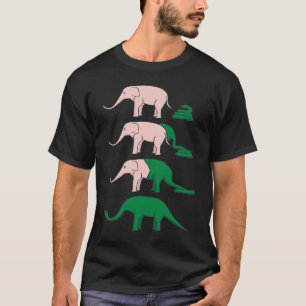 Snake Elephant Dinosaur Unglaublich witzig Joke T-Shirt