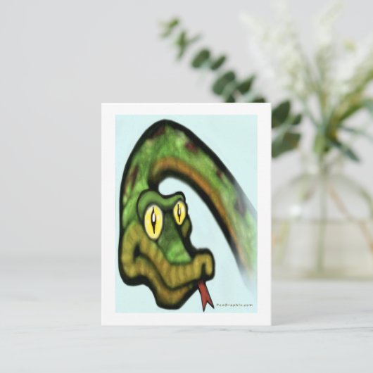 Snake Eyes Postkarte (Stehend Vorderseite)