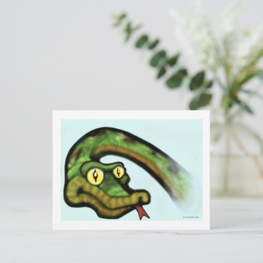 Snake Eyes Postkarte (Stehend Vorderseite)