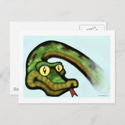 Snake Eyes Postkarte (Vorne/Hinten)