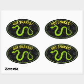 Snake Friendly Ovaler Aufkleber (Blatt)