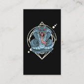Snake Geometric Native American Reptile Lover Visitenkarte (Vorderseite)