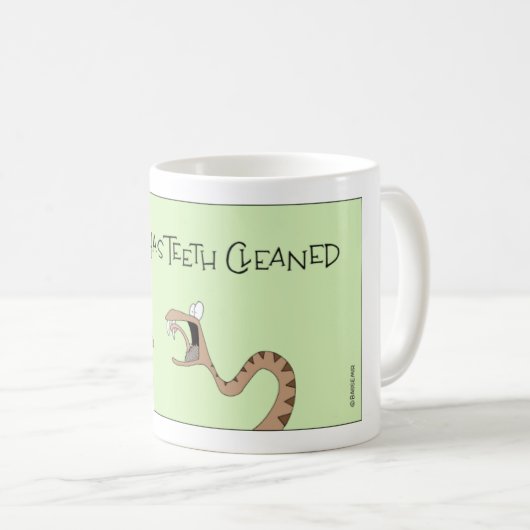 Snake Gets Teeth Cleaned Kaffeetasse (VorderseiteRechts)