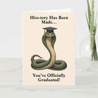 Snake Graduation Card Karte
