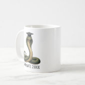 Snake Graduation Personalized Kaffeetasse (Vorderseite Links)