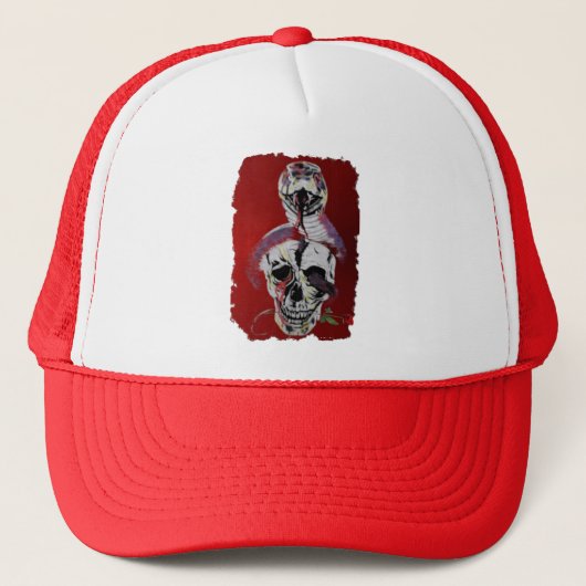 Snake Head Hat Truckerkappe (Vorderseite)