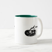 Snake Hiss Planets Solar System Space Zweifarbige Tasse (VorderseiteRechts)