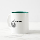 Snake Hiss Planets Solar System Space Zweifarbige Tasse (Vorderseite Links)