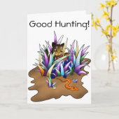 Snake Hunter Cat Karte (Gelbe Blume)