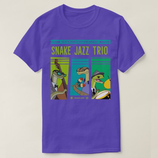 Snake Jazz vinyl T-Shirt (Design vorne)