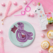 Snake Knitting Pappteller (Party)