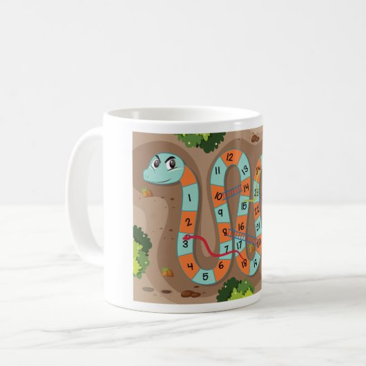 Snake Ladder Game Kaffeetasse (Vorderseite Links)