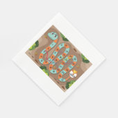 Snake Ladder Game Serviette (Ecke)