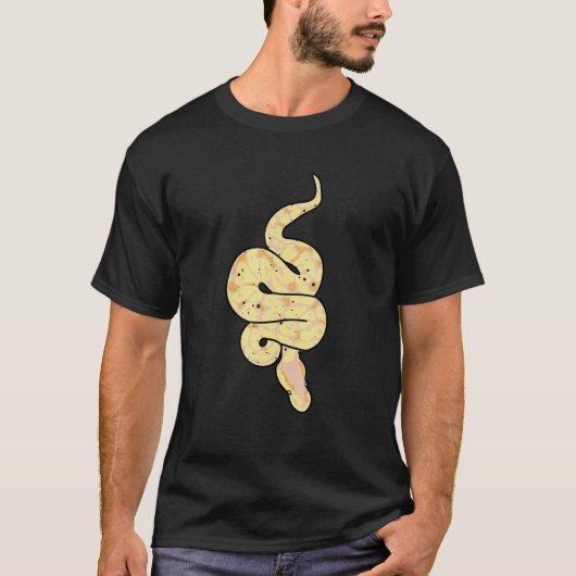 Snake Lover Reptile Banana Ball Python Funny Noodl T-Shirt (Vorderseite)