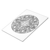 Snake Mandala Coloring Book Pad Notizblock (angewinkelt)
