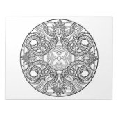 Snake Mandala Coloring Book Pad Notizblock (Vorderseite)