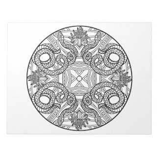Snake Mandala Coloring Book Pad Notizblock