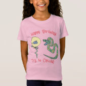 Snake@Mouse drucken Kinder T - Shirt Happy Birthda (Vorderseite)