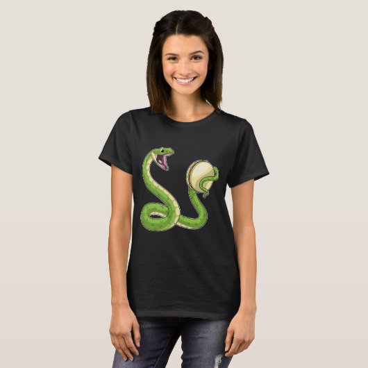Snake Musician Tambourine T-Shirt (Vorne ganz)