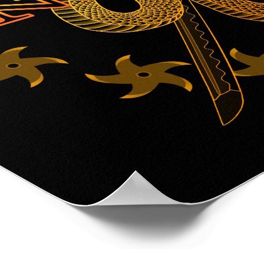 Snake Ninja 01 Poster (Ecke)