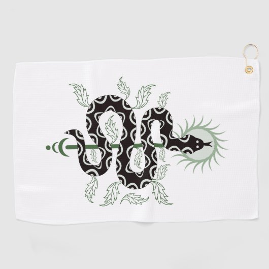 Snake Oasis Golfhandtuch (Horizontal)