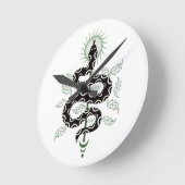 Snake Oasis Runde Wanduhr (Winkel)