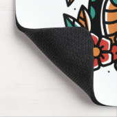 Snake Old School American Traditional Tattoo Flash Mousepad (Ecke)