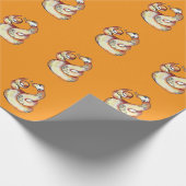 snake on orange geschenkpapier (Ecke)