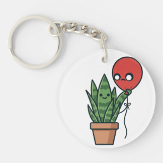 Snake plant and balloon Acrylic Keychain Schlüsselanhänger