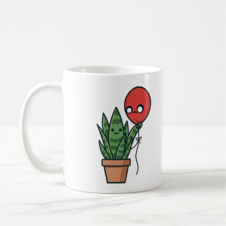 Snake plant and balloon Mug Kaffeetasse