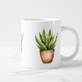 Snake Plant Line Drawing Minimalist Mug Jumbo-Tasse (Rechts)
